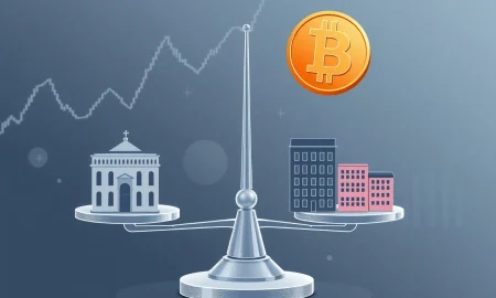 Bitcoin market sentiment analysis showing balanced institutional and retail investor activity with neutral indicators