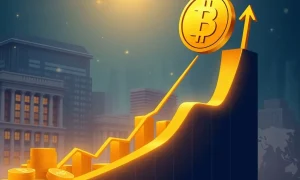 Bitcoin growth trajectory showing institutional adoption driving value toward $1 million target