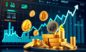 Bitcoin millionaires wealth growth visualization showing digital currency transformation