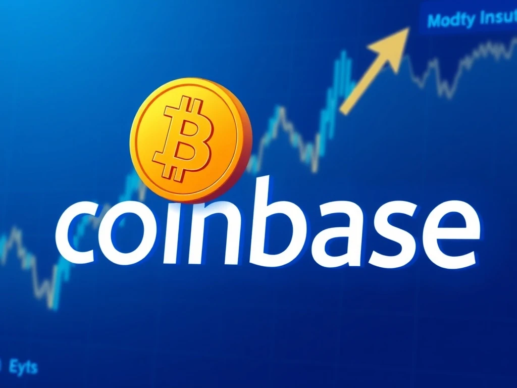 Bitcoin News Today showing Coinbase exchange interface with AWE listing and market data