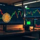 Bitcoin news analysis showing MicroStrategy and Robinhood stock performance comparison with S&P 500 inclusion