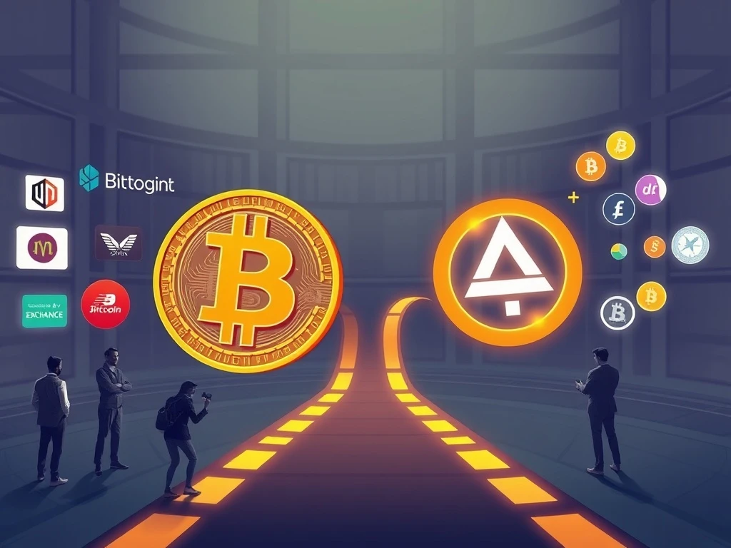 Bitcoin news today showing market division between exchange listings and new altcoin opportunities for investors