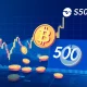 Bitcoin news today showing market volatility and S&P 500 index changes affecting cryptocurrency investments
