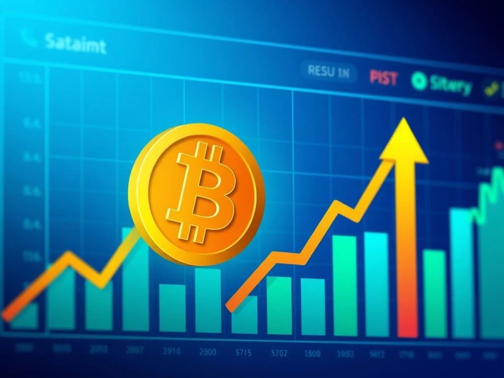 Bitcoin news today showing market surge analysis with risk indicators and cryptocurrency performance charts