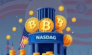 Bitcoin News Today featuring Trump's crypto empire expansion with Nasdaq debut