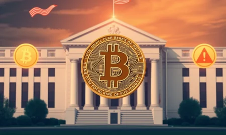 Bitcoin news today showing Federal Reserve tension impact on cryptocurrency markets