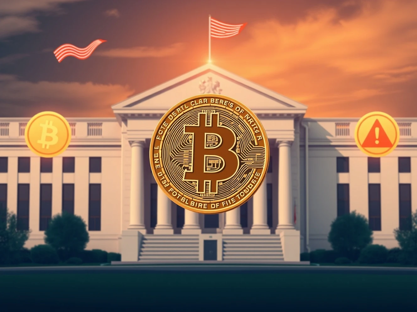 Bitcoin news today showing Federal Reserve tension impact on cryptocurrency markets