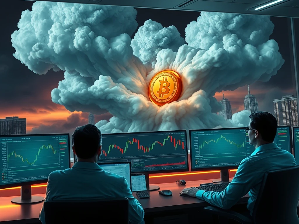 Strategic crypto derivatives analysis showing Bitcoin options trading during market volatility