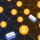 Bitcoin Ordinals network analysis showing blockchain node operations and data flow impact