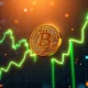Bitcoin peak prediction showing upward price momentum and market optimism