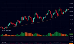 Bitcoin price analysis chart showing bullish engulfing pattern and key support levels for BTC/USDT trading pair