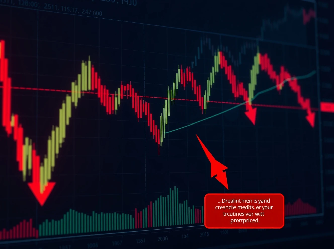 Bitcoin price chart showing critical resistance level and potential downturn analysis