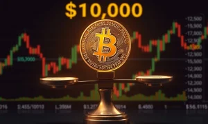 Bitcoin price balancing at critical $107,000 support level with market uncertainty