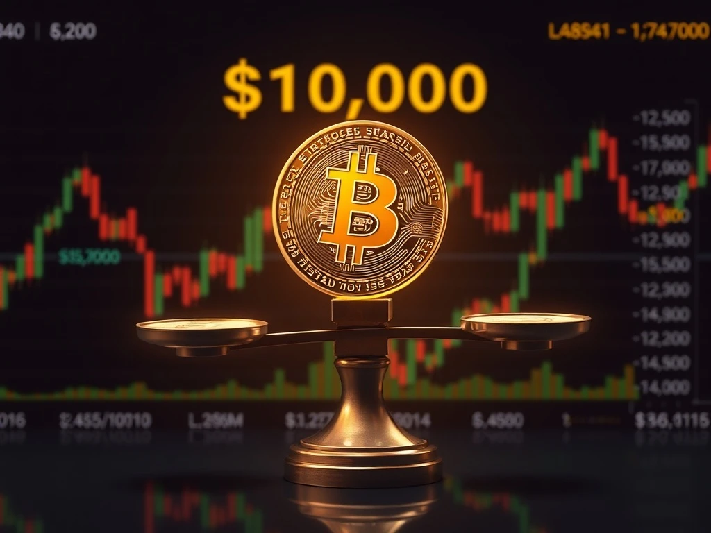 Bitcoin price balancing at critical $107,000 support level with market uncertainty