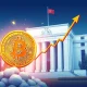 Bitcoin price breaking through $112K resistance level with bullish market momentum