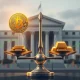 Bitcoin price competition with gold as safe haven investment during economic uncertainty