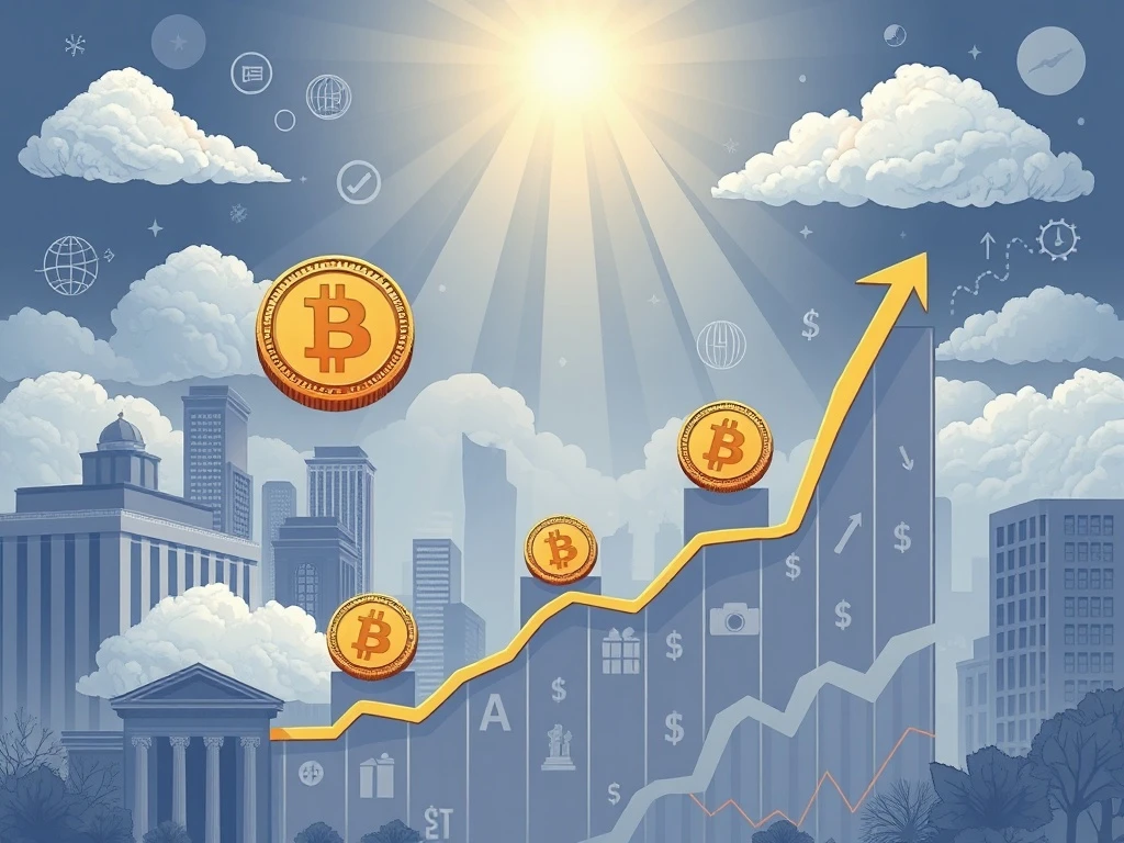 Bitcoin price growth overcoming skepticism through institutional adoption and financial innovation