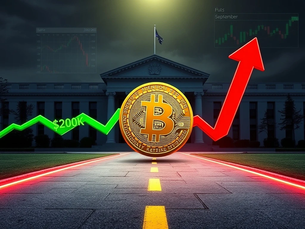 Bitcoin price prediction showing critical market crossroads with Fed impact and halving anticipation
