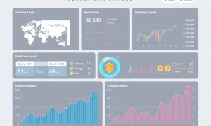 Bitcoin retirement portfolios diversification strategy showing traditional and digital asset allocation