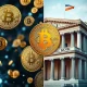 Bitcoin speculative gains challenging traditional financial systems and central bank authority with digital innovation