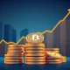 Bitcoin stability demonstrated through corporate adoption and market growth visualization