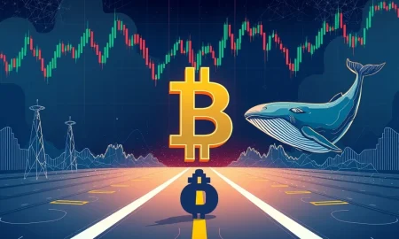 Bitcoin volatility analysis showing institutional demand versus whale sell-offs at critical price crossroads