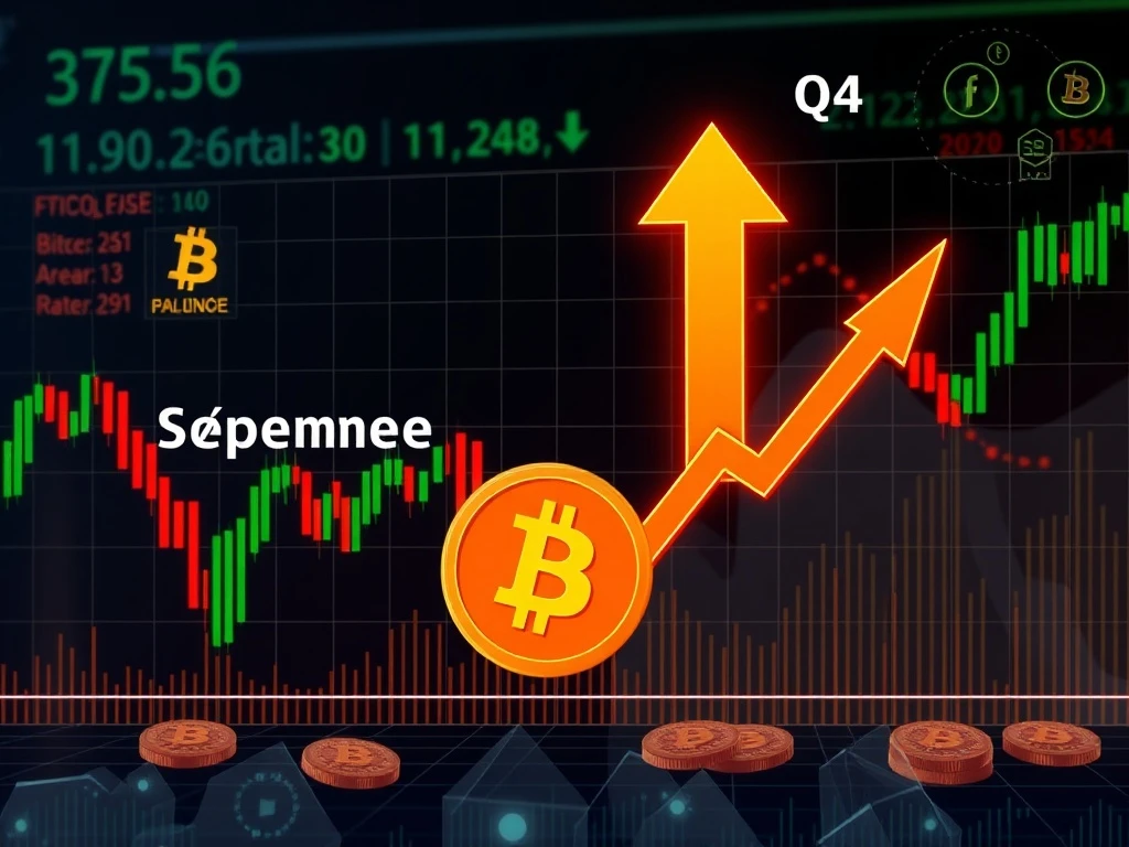 Bitcoin volatility analysis showing September correction and Q4 rally potential with price projections