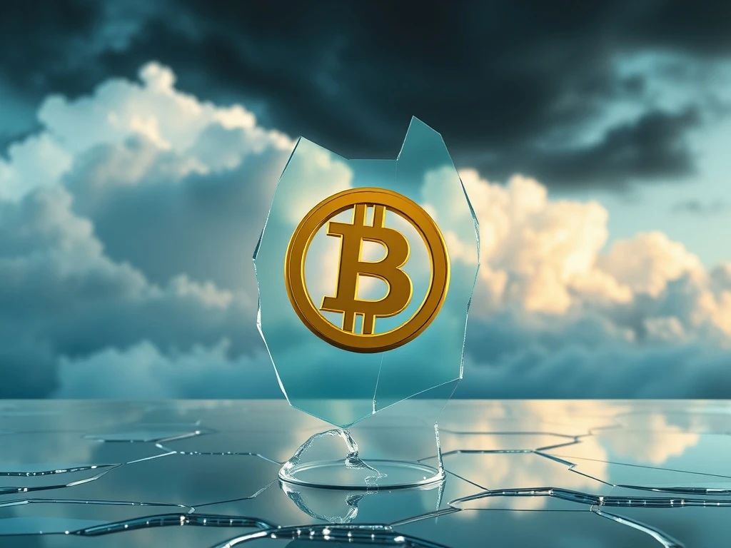 Bitcoin vulnerabilities during economic downturn showing fragile market conditions and risk management strategies