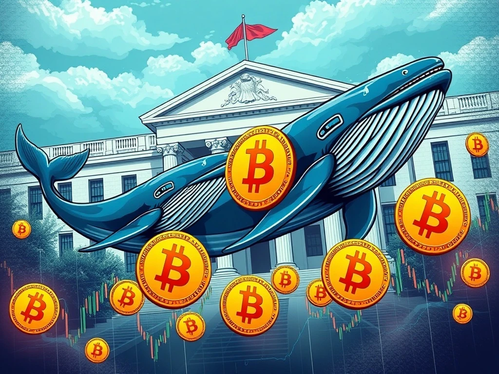 Bitcoin whale activity analysis showing large transactions amid Federal Reserve policy changes