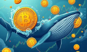 Bitcoin whale dynamics analysis showing distribution and accumulation patterns in cryptocurrency markets
