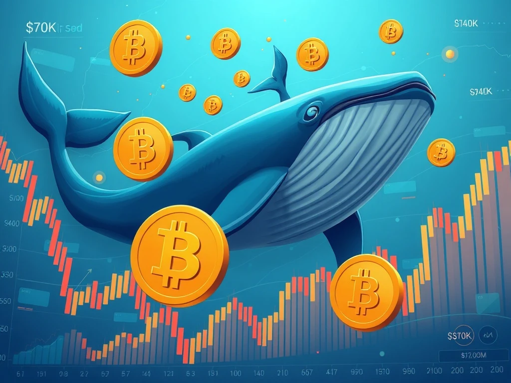 Bitcoin whale movements analysis showing market trends and price predictions
