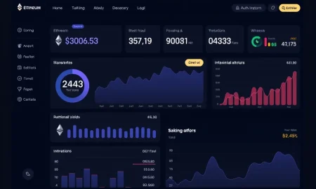 Strategic Ethereum supply accumulation dashboard showing institutional investment metrics and growth patterns
