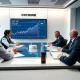 BlackRock executives analyzing XRP ETF investment strategy with market data charts
