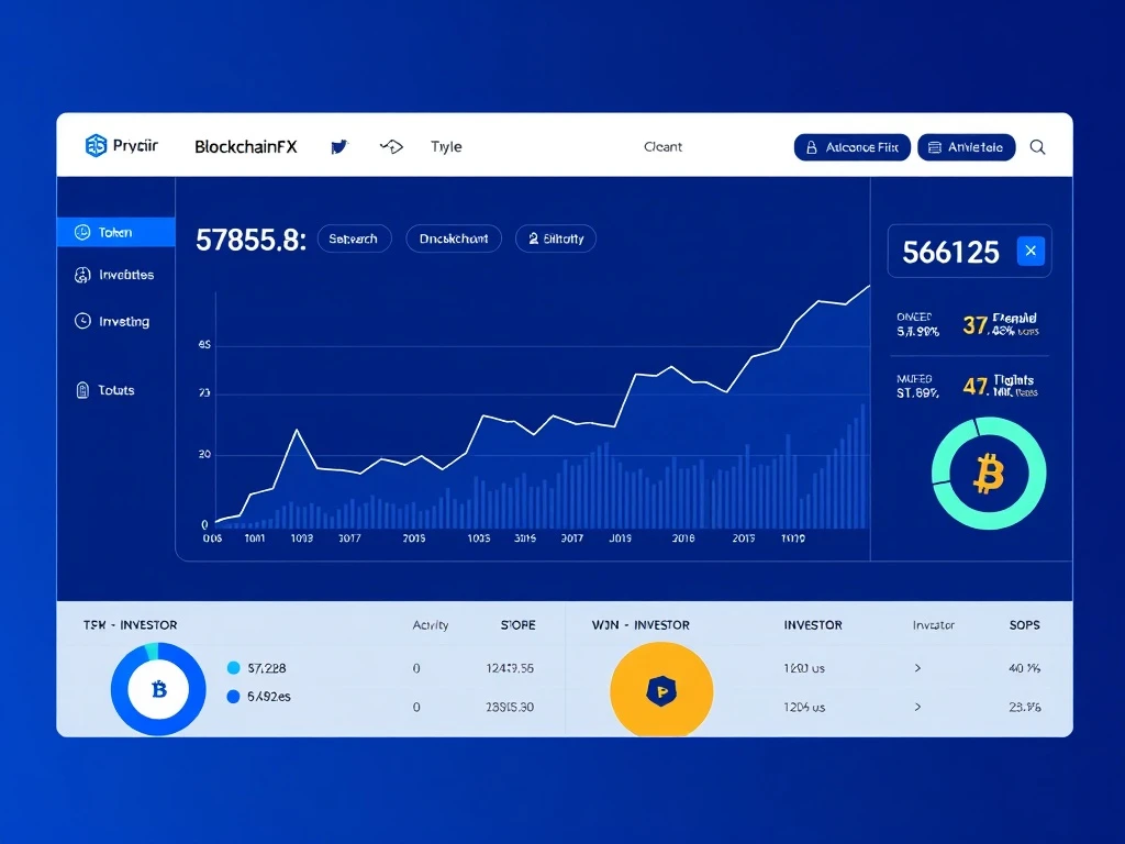 BlockchainFX presale dashboard showing token growth and investment opportunity