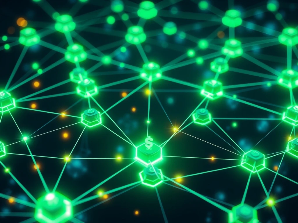 BlockDAG blockchain network showing sustainable cryptocurrency growth with interconnected nodes and digital transactions