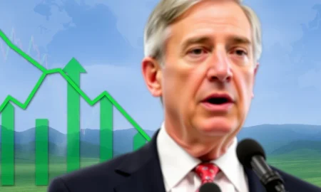 Charts illustrating a significant **bond market rally** following Jerome Powell's Jackson Hole speech, indicating positive market reaction.