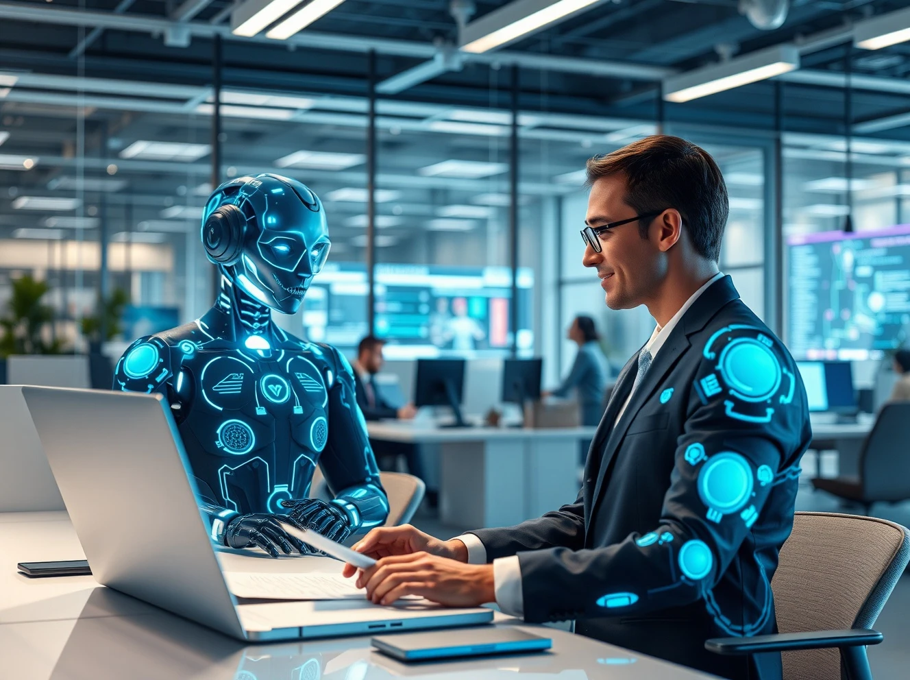 AI agents managing enterprise document workflows with secure automation systems