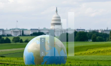 An illustration showing global financial shifts, emphasizing how Brazil's new crypto tax policy impacts digital asset investments worldwide.
