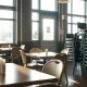 Closed restaurant showing empty dining area during recent restaurant closures