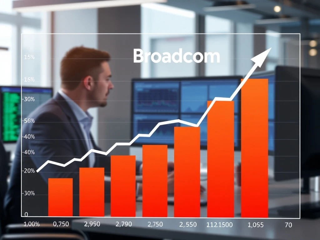Broadcom Q2 earnings report showing strong financial performance and growth charts