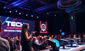 Brynn Putnam presenting her innovative gaming hardware startup at TechCrunch Disrupt 2025