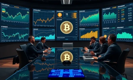 Corporate boardroom analyzing BTC treasuries for institutional risk management strategy and portfolio optimization