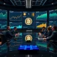 Corporate boardroom analyzing BTC treasuries for institutional risk management strategy and portfolio optimization