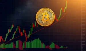 BTCRON market analysis showing Bitcoin's bullish surge against Romanian Leu with technical indicators