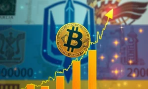 BTCUAH rally showing dramatic price surge with technical analysis indicators