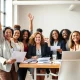 Women entrepreneurs celebrating successful funding campaign for female business owners