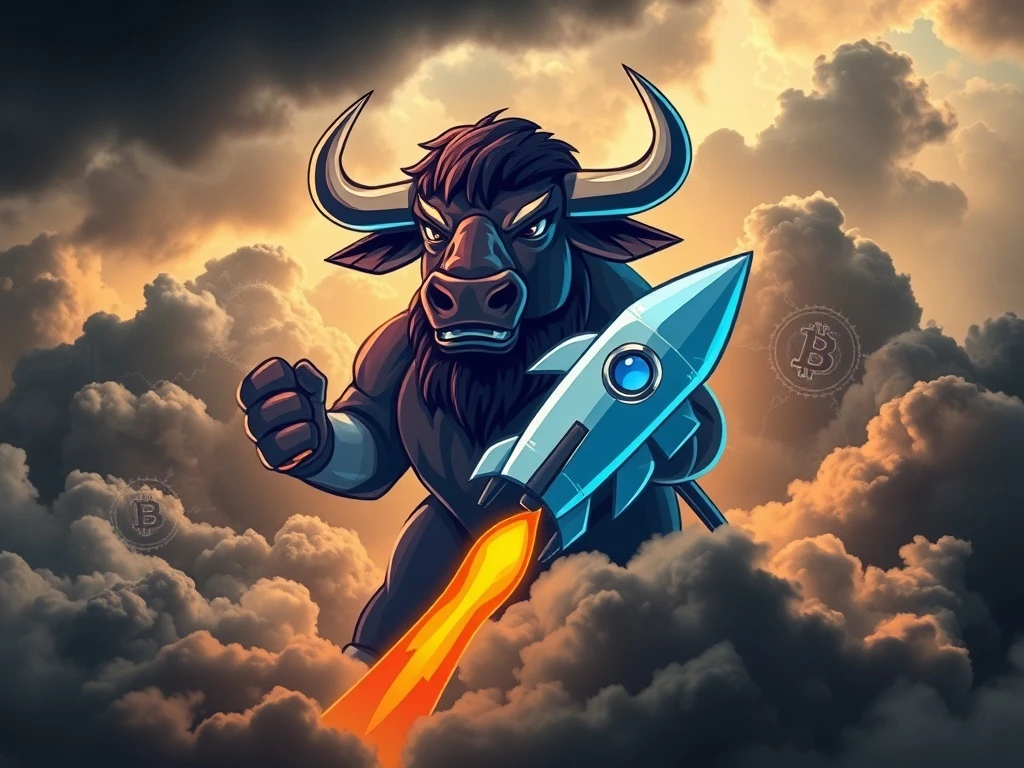 BullZilla cryptocurrency mascot representing massive growth potential in meme coin market