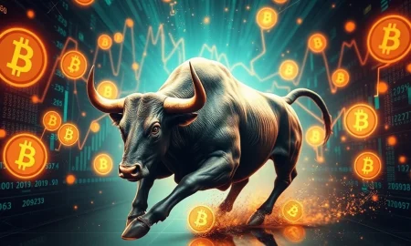 BullZilla meme coin charging through cryptocurrency market with engineered scarcity mechanism