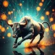 BullZilla meme coin charging through cryptocurrency market with engineered scarcity mechanism