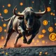 BullZilla token charging through blockchain with burning mechanism creating digital scarcity